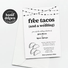 Funny Taco Wedding Einladung - Tacos kostenlos