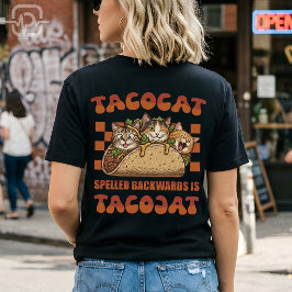 Funny Tacocat Palindrome Retro Cinco De Mayo T-Shirt