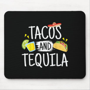 Funny Tacos und Tequila Mexican Sombrero T-Shirt G Mousepad