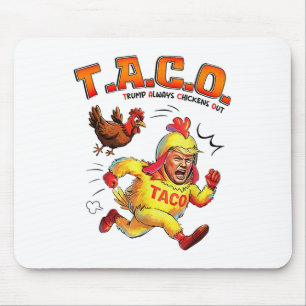Funny Tacp Trump immer Chickens out Shirt Mens Wo Mousepad