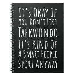 Funny Taekwondo Gifts Lover Martial Arts TKD Notizblock