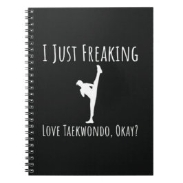 Funny Taekwondo Gifts Martial Art TKD Sports Lover Notizblock