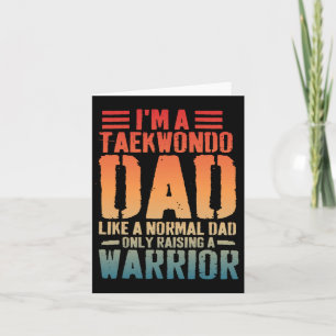 Funny Taekwondo Vater Wie normaler Vater Taekwondo Karte