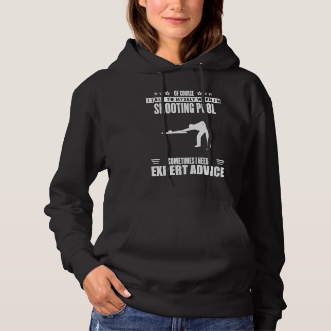 Funny Talk Myself Expert Advice Womens Mens Shooti Hoodie (Vorderseite)