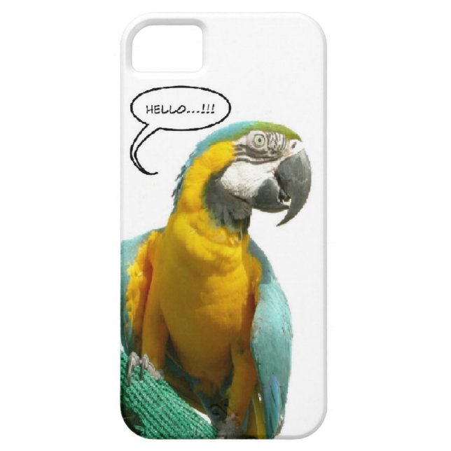 Funny Talk Parrot Phone Case (Rückseite)