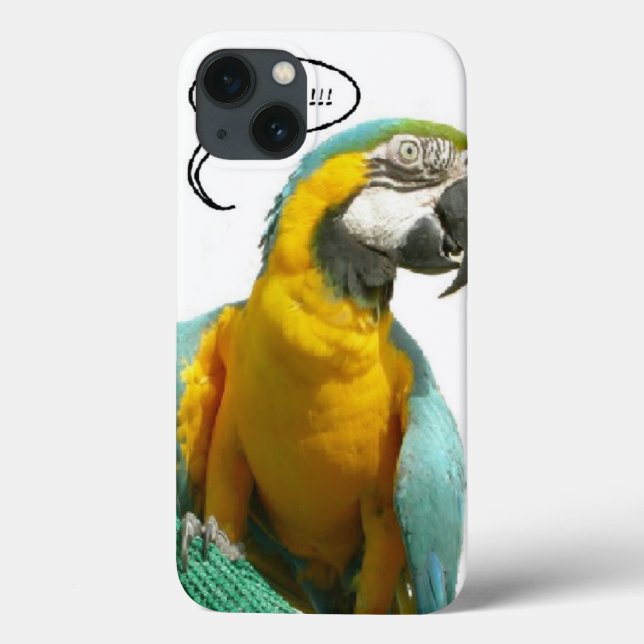 Funny Talking Parrot iPad Case-Mate iPhone Hülle (Rückseite)