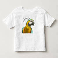 Funny Talking Parrot Kleinkind T - Shirt