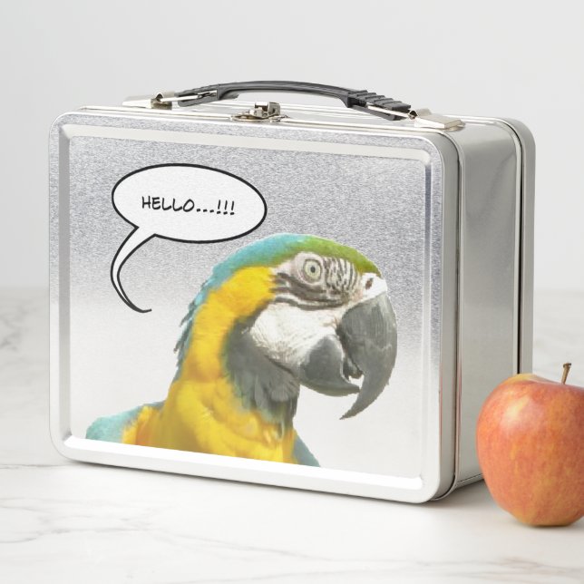 Funny Talking Parrot Lunchbox (Beispiel)