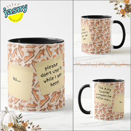 Funny Talking Pumpkin Pie Pieces Zwei-Toned Tasse
