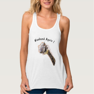 Funny Tank Top mit spielendem Strauß - Custom Text