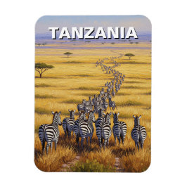 Funny Tansania Serengeti Nationalpark Zebra Magnet