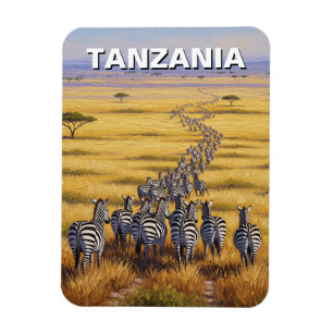 Funny Tansania Serengeti Nationalpark Zebra Magnet