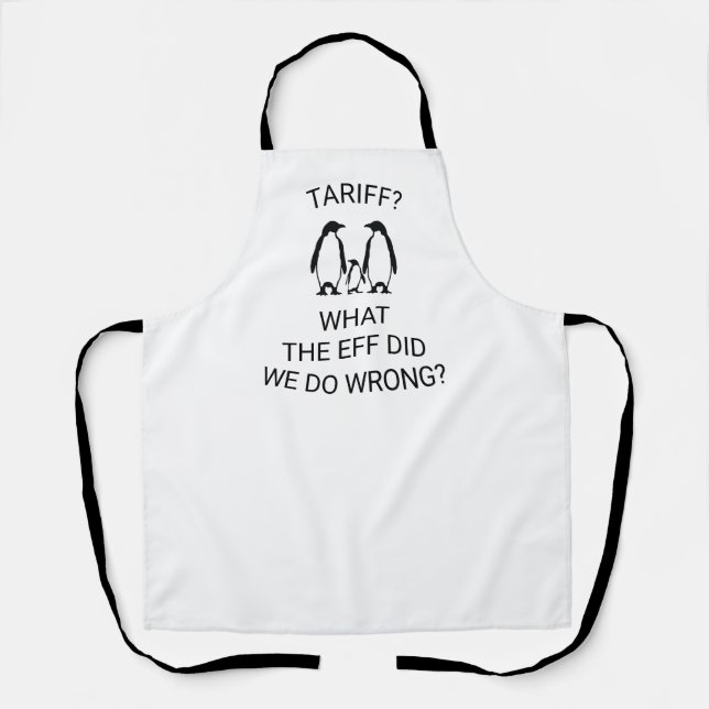 Funny Tariffed Penguins Schürze (Vorderseite)
