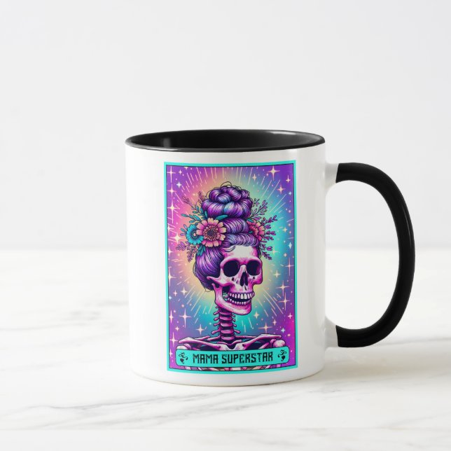 Funny Tarot Card/Mother's Day/Mama Superstar Tasse (Rechts)