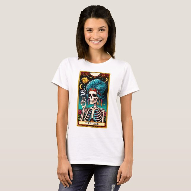 Funny Tarot Card/The Stoner T-Shirt (Vorne ganz)