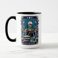 Funny Tarot The Reader Card Skelett