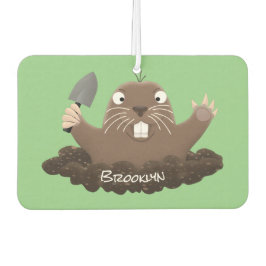 Funny Taschengopher Graben Cartoon Illustration Autolufterfrischer