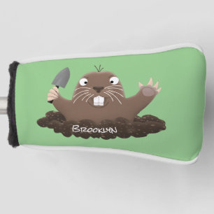 Funny Taschengopher Graben Cartoon Illustration Golf Headcover