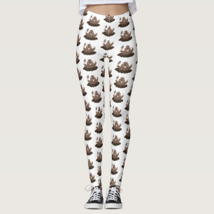Funny Taschengopher Graben Cartoon Illustration Leggings