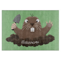 Funny Taschengopher Graben Cartoon Illustration