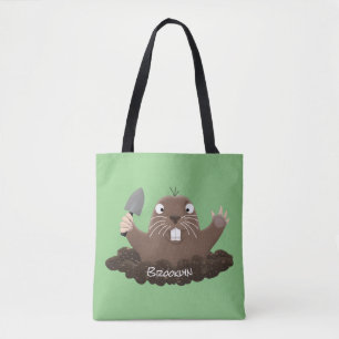Funny Taschengopher Graben Cartoon Illustration Tasche