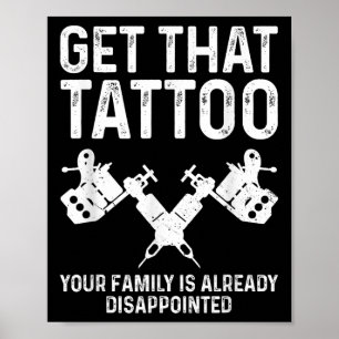 Funny Tattoo Artist Kunst für Männer Frauen Tattoo Poster