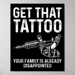Funny Tattoo Artist Kunst für Männer Frauen Tattoo Poster