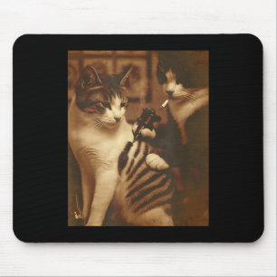 Funny Tattoo Cat Meme Inked Kitty Spaß für Katze L Mousepad