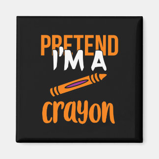 Funny Teacher, als wäre ich ein Crayon Halloween-G Magnet