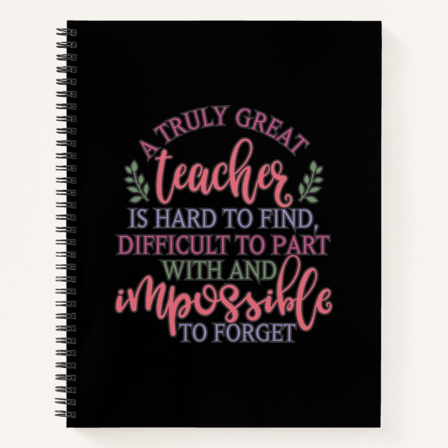 Funny Teacher Appreciation Day Ideas Notizbuch (Vorderseite)