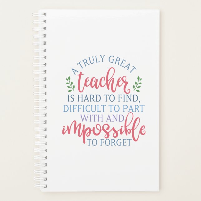 Funny Teacher Appreciation Principal Planer (Vorderseite)