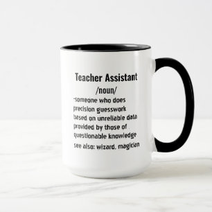 Funny Teacher Assistant Definition Geschenke Tasse