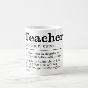 Funny Teacher Definition Kaffeetasse