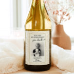 Funny Teacher Gift Wine Label - Weihnachtsgeschenk Weinetikett<br><div class="desc">Zeigen Sie all diesen Betreuern und Lehrern,  wie sehr Sie sie in dieser Feriensaison schätzen! Editieren Sie ganz einfach alle Texte und das Foto auf diesem schönen Weinlabel.</div>