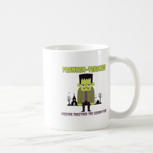 Funny Teacher Halloween Shirt Franken-Lehrer Fran Kaffeetasse