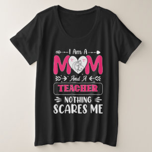 Funny Teacher Mama, Lehrerin Mama Funny Große Größe T-Shirt