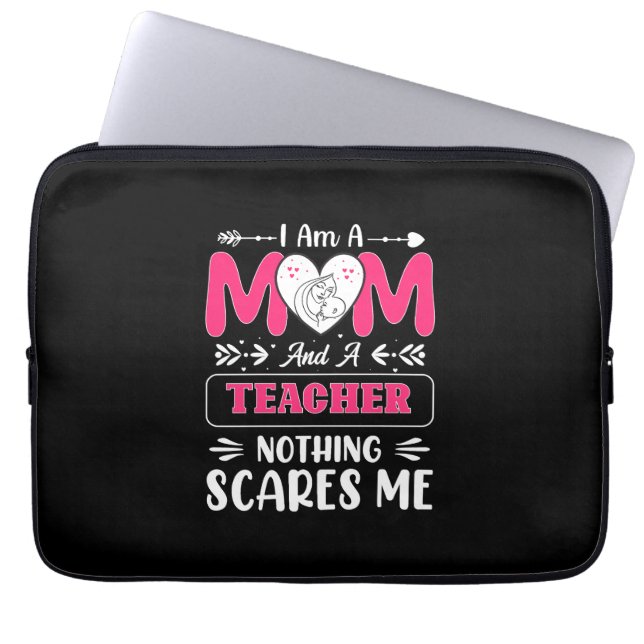 Funny Teacher Mama, Lehrerin Mama Funny Laptopschutzhülle (Vorderseite)