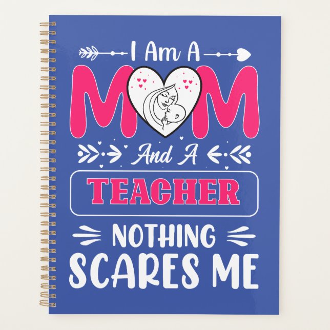 Funny Teacher Mama, Lehrerin Mama Funny Planer (Vorderseite)