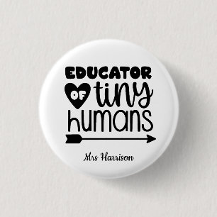 Funny Teacher personalisiertes Geschenk Button