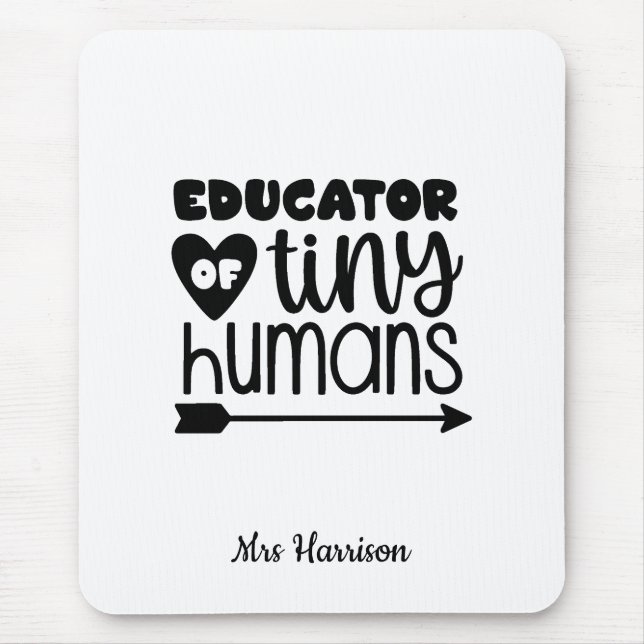 Funny Teacher personalisiertes Geschenk Mousepad (Vorne)