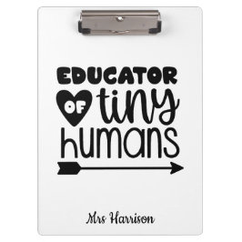 Funny Teacher personalisiertes Geschenkpapier Klemmbrett