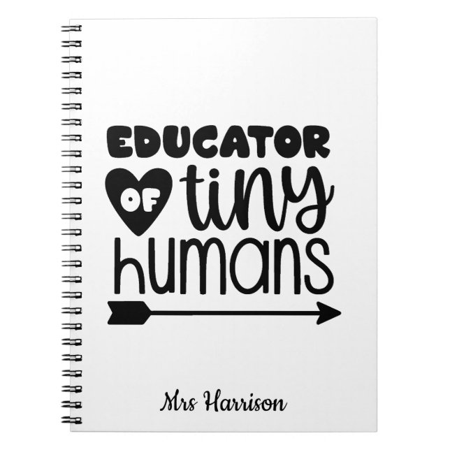 Funny Teacher personalized gift Notebook Notizblock (Vorderseite)