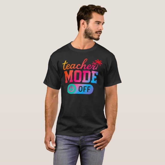 Funny Teacher Sprichwort Vibrant End of Year Tropi T-Shirt (Vorne ganz)