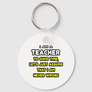 Funny Teacher T - Shirt und Geschenke Schlüsselanhänger