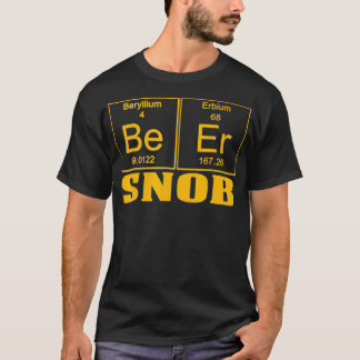 Funny Teachers Assistant Beer Snob Gold T-Shirt