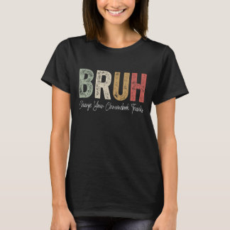 Funny Teachers Bruh Charge Ihr Chromebook Danke T-Shirt