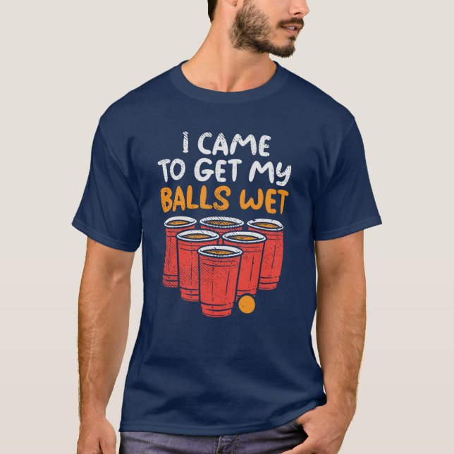 Funny Team Ping Pong Gag Balls NW T-Shirt (Vorderseite)