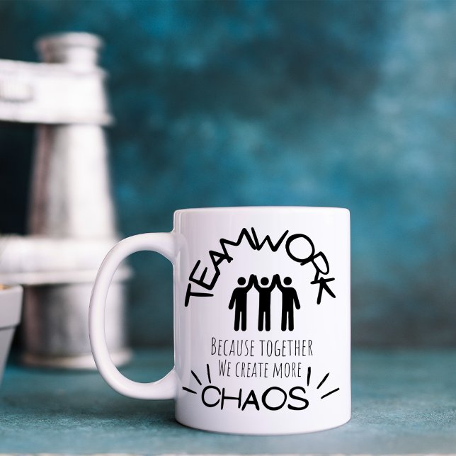 Funny Teamwork Chaos Kaffeetasse (Von Creator hochgeladen)