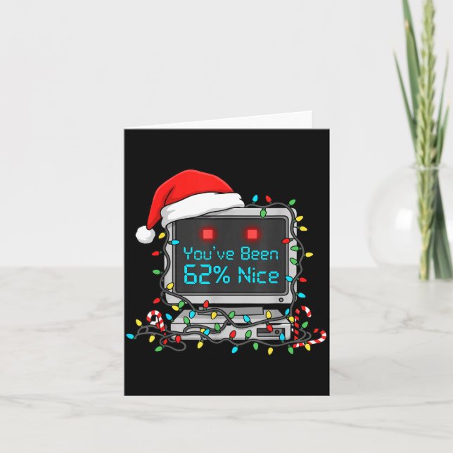 Funny Tech Christmas Geek Ai Holiday Humor Nerd Sh Karte (Vorderseite)