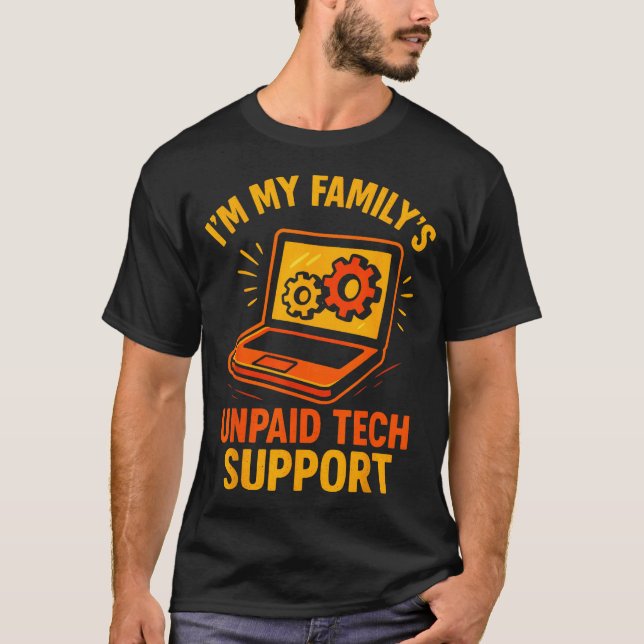 Funny Tech Guy Suprt Computer Geek Nerd Engineer G T-Shirt (Vorderseite)